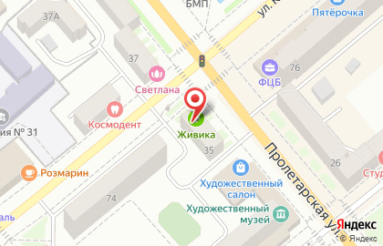 Центр ювелирных распродаж Золото Дисконт на Пролетарской улице на карте