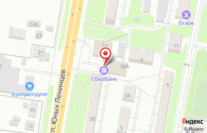 Банкомат СберБанк на проспекте Юных Ленинцев в Подольске на карте