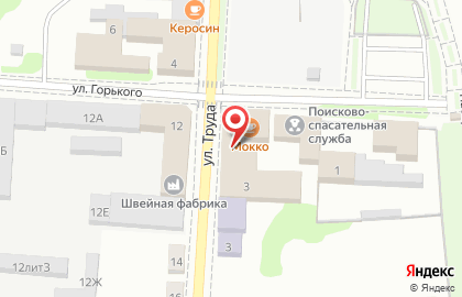 Служба спасения на улице Горького на карте