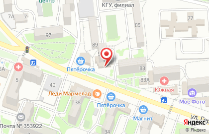 Магазин мясной продукции Тавровские мясные лавки в Южном районе на карте