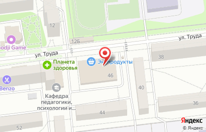 Торговая фирма на улице Труда на карте