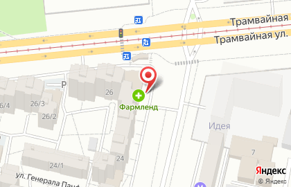 Продовольственный магазин в Орджоникидзевском районе на карте