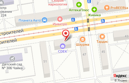 Сеть офисов ТОП-окна в Орджоникидзевском районе на карте