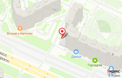 ОАО Банкомат, АКБ МОСОБЛБАНК в Красносельском районе на карте