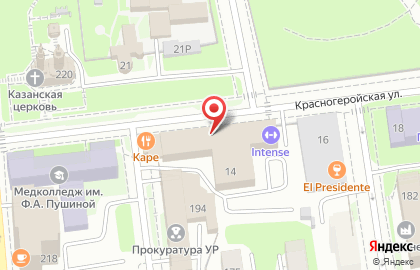 Ресторан Каре на Красногеройской улице на карте