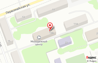 Радуга, Архангельская региональная экологическая общественная организация на Первомайской улице на карте