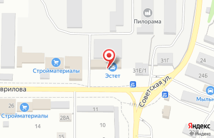 Мебельный центр Эстет на улице Гаврилова на карте