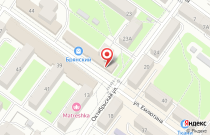 Магазин Дятьковская мебель в Советском районе на карте