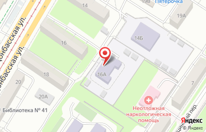 Детский сад №258 в Орджоникидзевском районе на карте