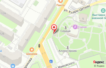 Парк Победы на проспекте Победы на карте