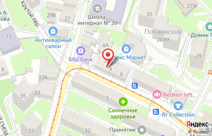 Учебный центр Нижегородский институт красивого бизнеса на улице Добролюбова на карте