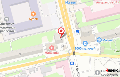 Парикмахерская-салон Магия на Советской улице на карте