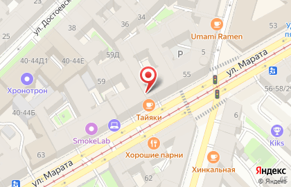 Кафе японской домашней кухни и десертов Тайяки на метро Лиговский проспект на карте