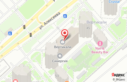 Велнес-центр Tonus room на улице Алексеева на карте