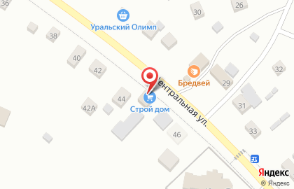 Магазин строительных материалов Атлант-М на Центральной улице на карте
