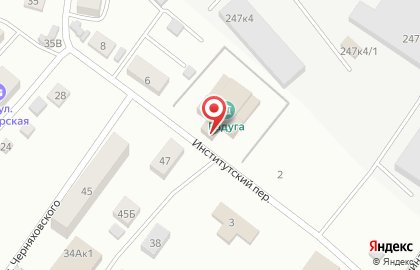 Барышевский культурный центр Радуга в Институтском переулке на карте