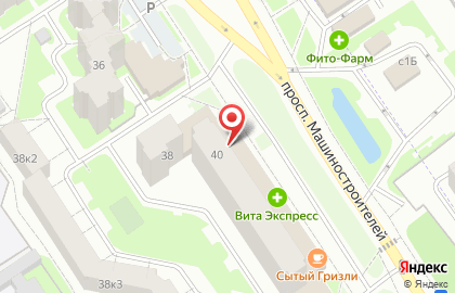 Банкомат КБ РосинтерБанк на проспекте Машиностроителей на карте