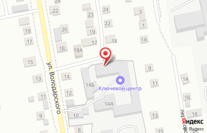 Торгово-строительная компания на улице Володарского на карте