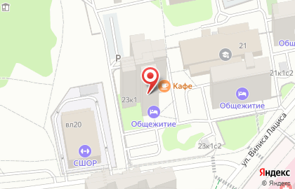 Общежитие на Планерной на карте