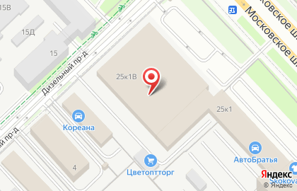 Комтранс на Московском шоссе на карте