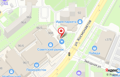 Штурм на улице Космонавтов на карте