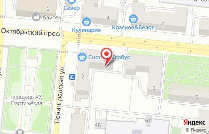 Телекоммуникационная компания Дом.ru на Октябрьском проспекте на карте