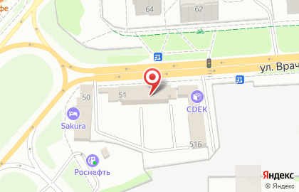 Типография Триада на улице Врача Михайлова на карте