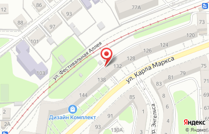ОСТО Центрального района на улице Космонавта Леонова на карте