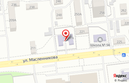 Детская школа искусств №16 на улице Масленникова на карте