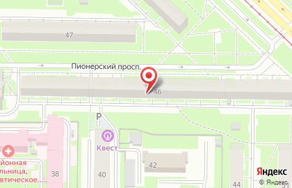 Агентство недвижимости Ваш вариант на Пионерском проспекте на карте