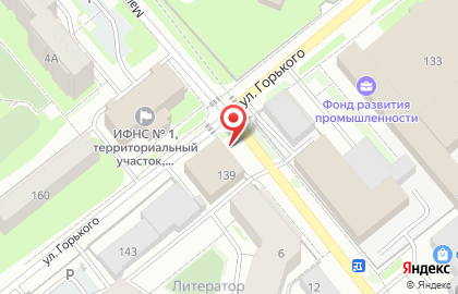 Магазин у дома Бристоль на улице Горького на карте