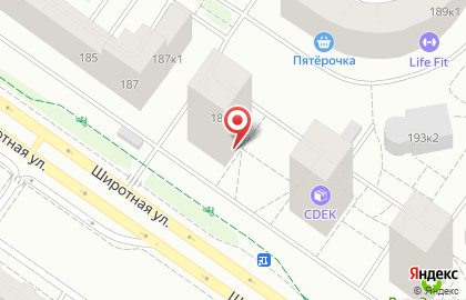 Ветеринарная клиника и аптека Верный друг на Широтной улице на карте