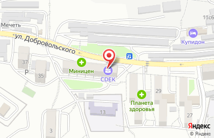 Служба экспресс-доставки Сдэк на улице Добровольского на карте