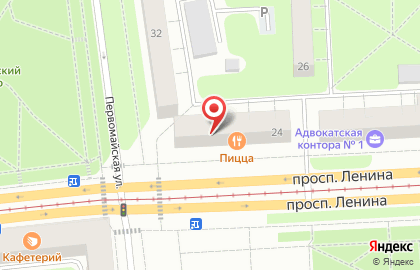 Пиццерия в Екатеринбурге на карте