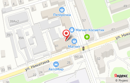 Агентство Кадастровых работ на улице Никитина на карте