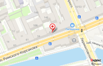 Санкт-Петербургская фабрика ортопедической обуви, ФГУП на проспекте Римского-Корсакова на карте