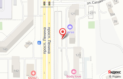 Автостоянка в Челябинске на карте