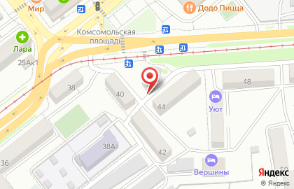 Октябрь на проспекте 50-летия Октября на карте