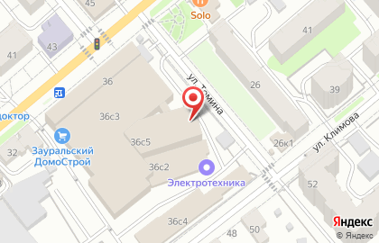 Почта Банк в Кургане на карте