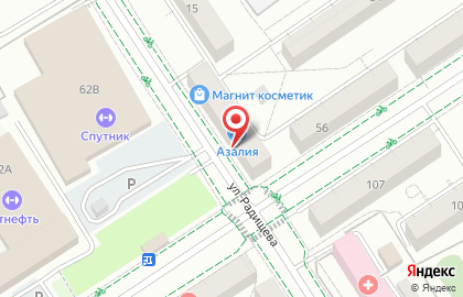 Служба доставки цветов Flor2U.ru на улице Радищева на карте