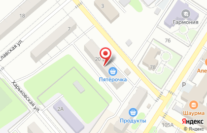 Аптека А-Мега в Чапаевске на Таганрогской улице на карте