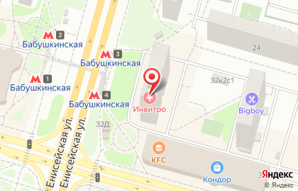 Ногтевая студия Nail Kris на метро Бабушкинская на карте
