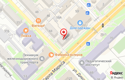 Ювелирный дом Европейского серебра Ista на улице Карла Маркса на карте