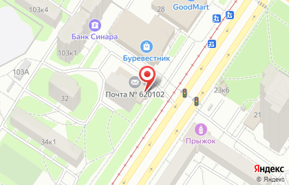 Киоск по продаже фруктов и овощей на улице Белореченская 30 на карте