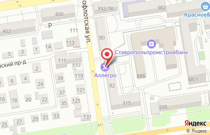 Парикмахерская Аллегро на Краснофлотской улице на карте