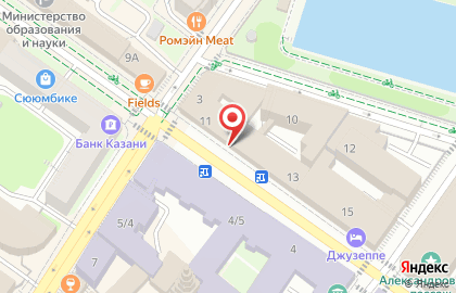 Комитет по развитию туризма г. Казани на карте