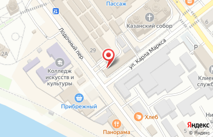 Киоск по продаже хлебобулочных изделий Булочная в Сызрани на карте