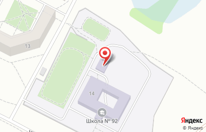 Спортивной школы олимпийского резерва №18 на улице Теплоэнергетиков на карте