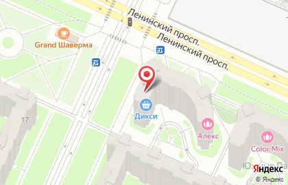Супермаркет Дикси в Красносельском районе на карте
