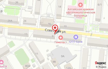 Ювелирный салон Эдем в Октябрьском районе на карте